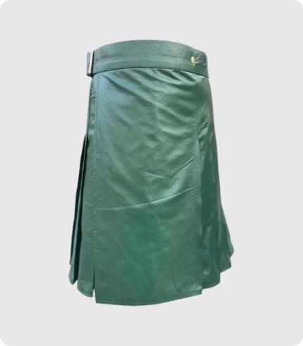 Green Leather Kilt