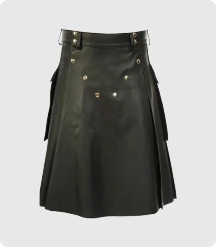 Handmade Genune Leather Kilt