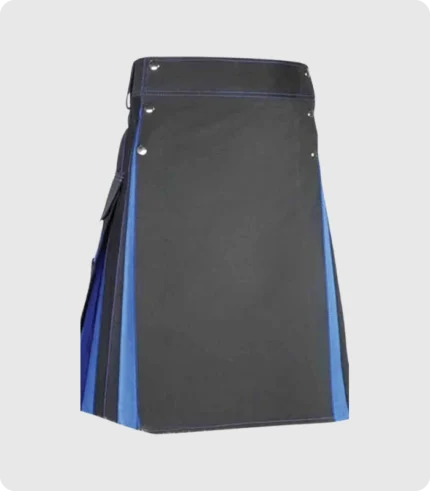 Traditional Black And Blue Hybrid Kilt