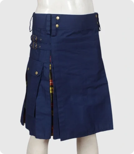 Blue Buchanan Tartan Hybrid kilt