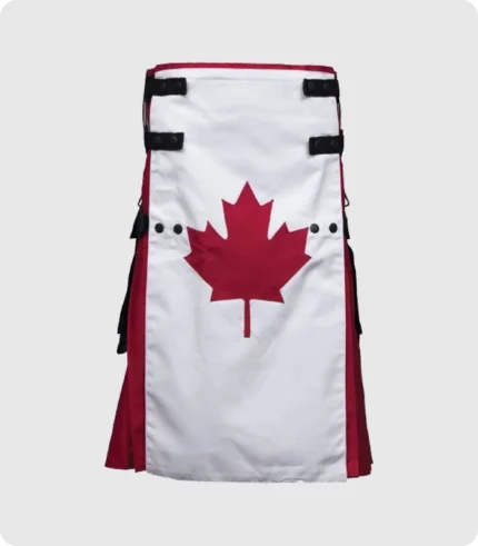 Canadian Flag Canvas Utility Kilt