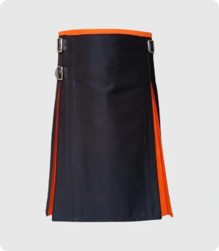 Classic Hybrid Black And Orange Kilt