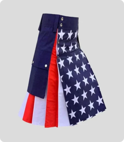 Custom Made American Flag Kilt For Men