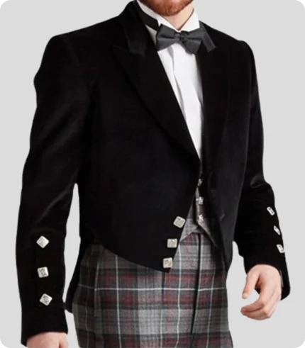 Custom Made Black Prince Charlie Jacket