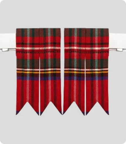 Custom Made Royal Stewart Tartan Kilt Flashes