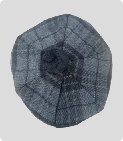 Grey Night Tartan Tam o Shanter Hat