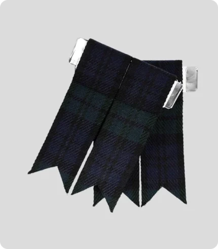 Handmade Black Watch Kilt Tartan Flashes