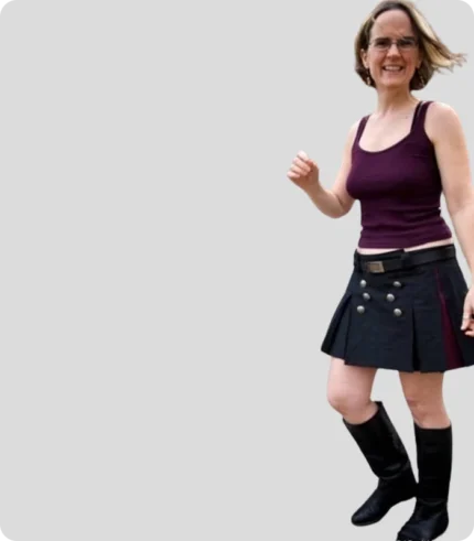 Handmade Cargo Utility Kilt For Women