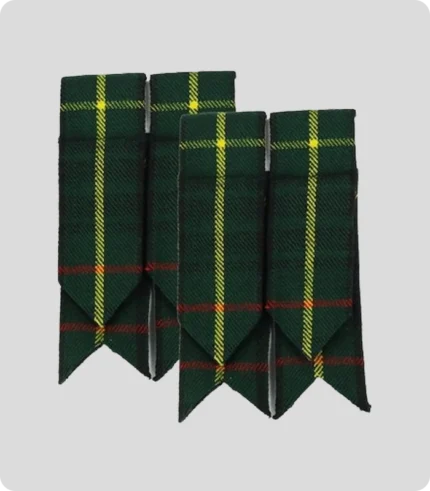 Premium Quality Gordon Tartan Kilt Flashes