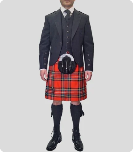 Royal Stewart Tartan Wedding Kilt Outfit