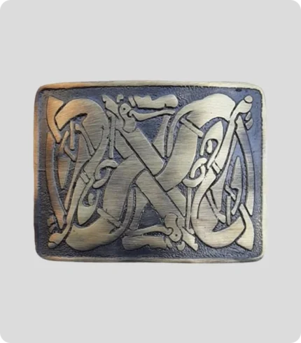 Antique Celtic Weave Kilt Belt Buckle