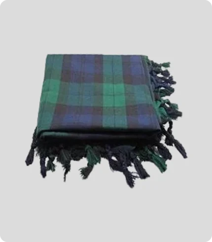 Custom Made Scottish Black Watch Tartan Fly Plaid