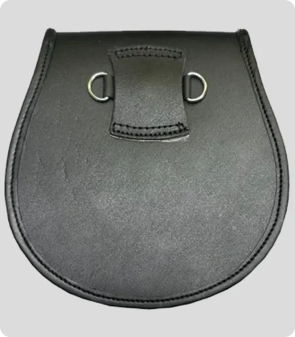 Handmade Black Leather Sporran