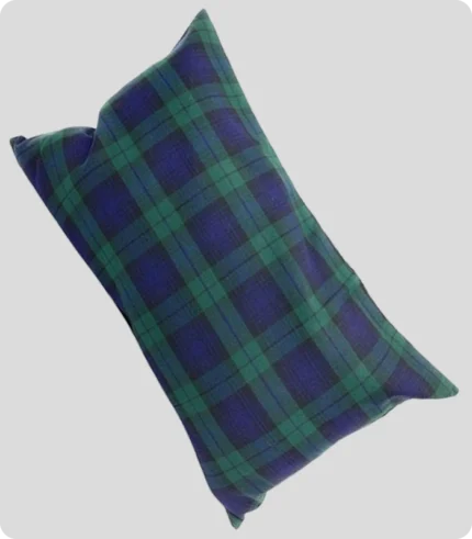 Handmade Black Watch Tartan Rectangular Cushion Cover