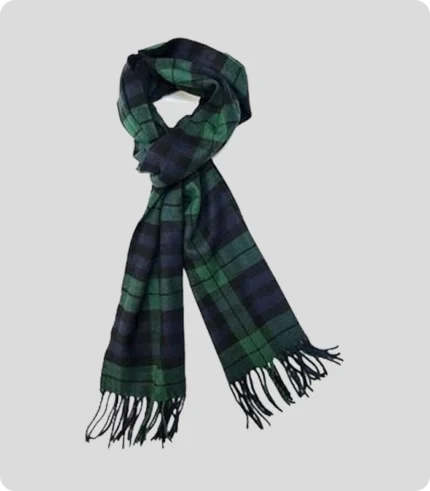 Handmade Black Watch Tartan Scarf