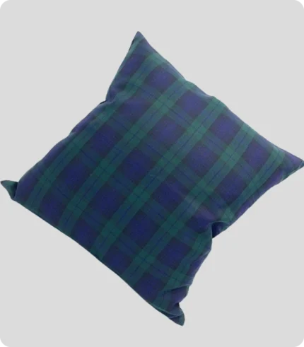 Handmade Black Watch Tartan Square Cushion Cover