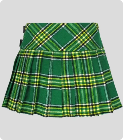 Handmade Irish Green Skirt For Girl Back