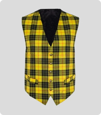 Handmade Macleod Lewis Tartan Waistcoat