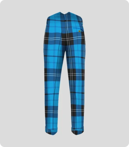 Handmade Ramsay Blue Tartan Trouser