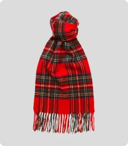 Handmade Royal Stewart Cashmere Tartan Scarf