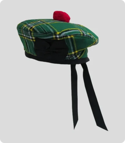 Handmade Scottish Balmoral Green Hat