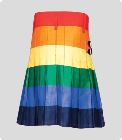 Handmade Scottish Rainbow Kilt Back