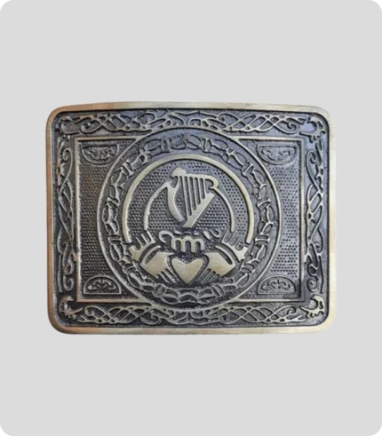 Harp Claddagh Kilt Belt Buckle