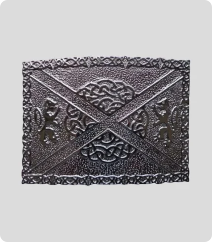 Lion Rampant Saltire Kilt Belt Buckle